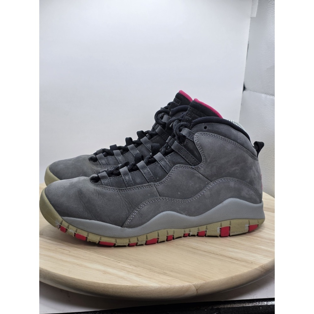 Womens Size 8.5 / GS7Y - NIKE AIR JORDAN 10 RETRO SMOKE GREY-PINK {487211-006} \